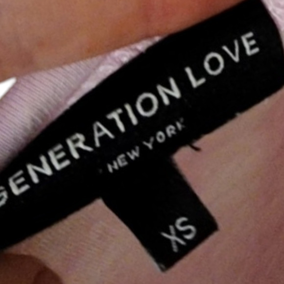 Generation Love Kelly Puff Pink/ white Tie Dye size xs - Picture 5 of 7